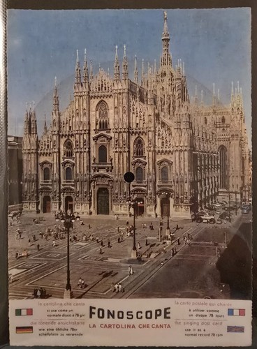 Cartolina fonografica la - fonografica, “la