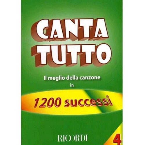 Canzoniere canta tutto - canta, 4